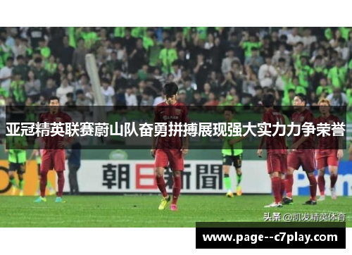 亚冠精英联赛蔚山队奋勇拼搏展现强大实力力争荣誉